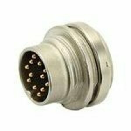 TUCHEL Front Mounting Male Receptacle With Ring Nut (Hex Nut Available Upon Request). Contacts Included. T3637000U